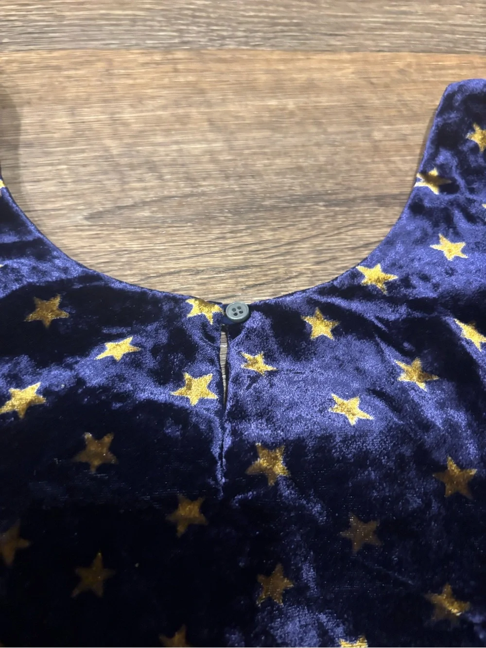 J.Crew Always Velvet Star Sleeveless Top Navy Heritage Collection Womens 8 Tall